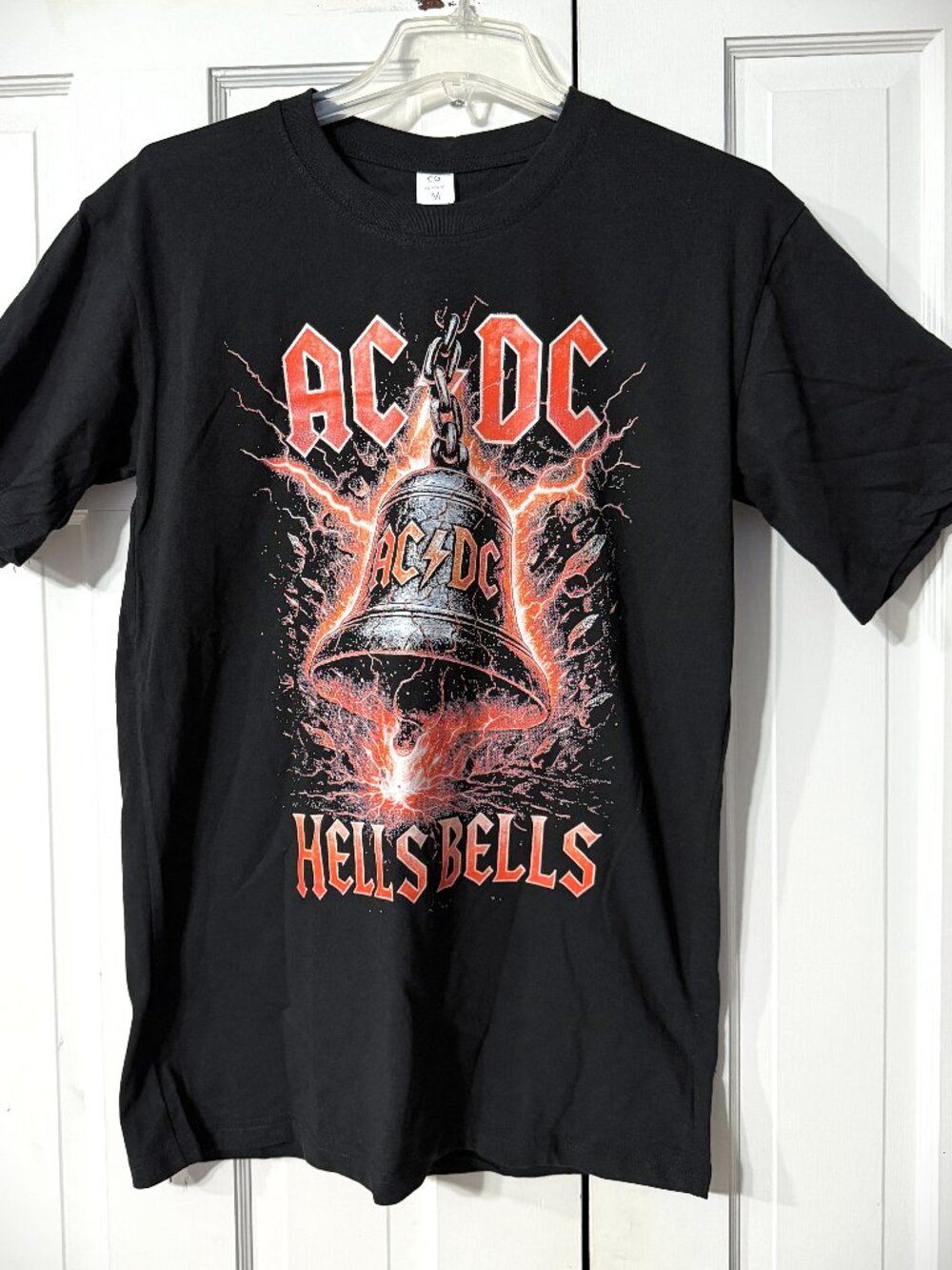 AC/DC Hell’s Bells Black Graphic Tee Shirt Men's Size Medium New